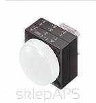 3SB3, 22 MM, signal lamp with smooth lens, plastic, w/o socket, w/o lightbulb, with a grip, white, round - 3SB3001-6AA60