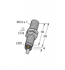 BI4-M12-VP6X Czujnik indukcyjny M12 PNP, NO/NC zakres 4mm z przewodem 2m 1633300 - 1633300