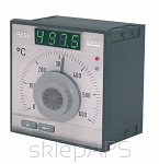 Temperature regulator RE55 input/range NiCr-NiAl 0-900°C, regulator PID, Configurable with buttons and alarm, control output 0/5V, Power supply 85-253V AC/DC