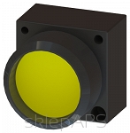 3SB3, 22 MM, Button with ring sticking out, w/o joins, 18, 5MM with a grip, yellow, round - 3SB3000-0AA34