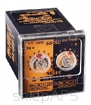 Time relay, 8-pin socket mounting, asymetric cycle operation, 6 time ranges, 20-240V AC, 12-240V DC - 55XC-P8-CU